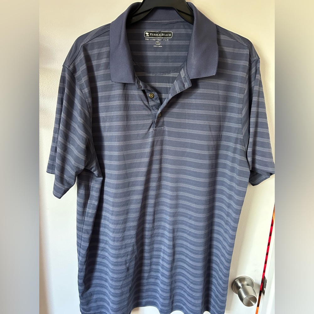 Pebble Beach mens dri fit polo